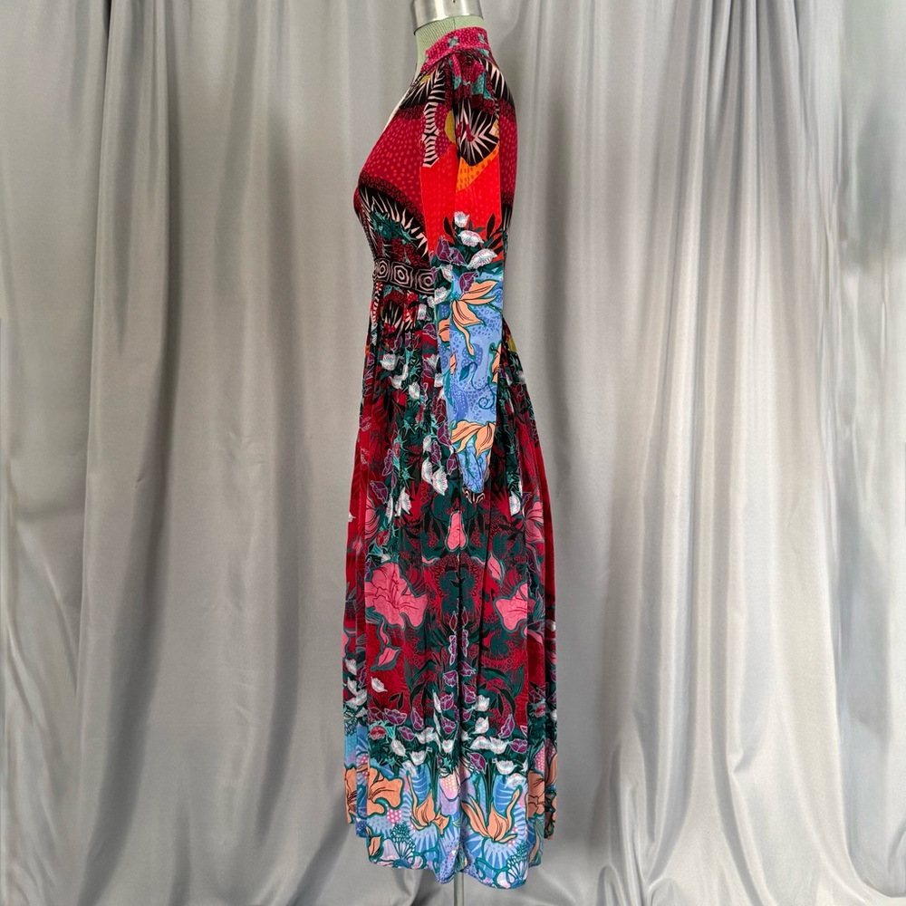Bhanuni by Jyoti x Anthropologie Beaded Maxi Midi Dress, Size 0 Petite - Picture 7 of 15